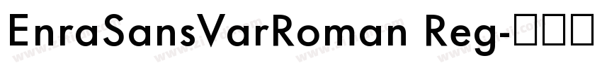 EnraSansVarRoman Reg字体转换